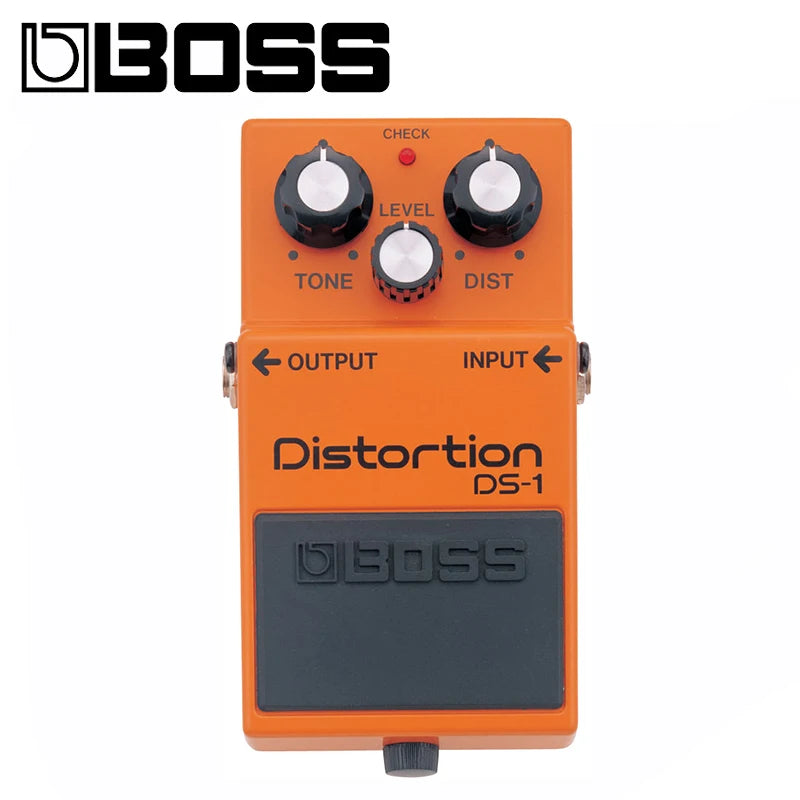 Pedal Distortion BOSS DS-1 - Efeitos de Distortion para Guitarra, Baixo e Teclado com Controles de Distortion, Level e Tone - Pedais