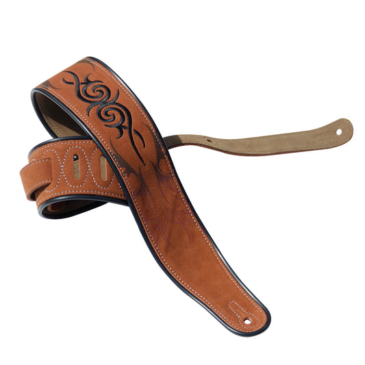 Correia para Baixo e Guitarra Ajustável - Couro de Vaca Macio e Durável YUEKO - Acessórios cordas