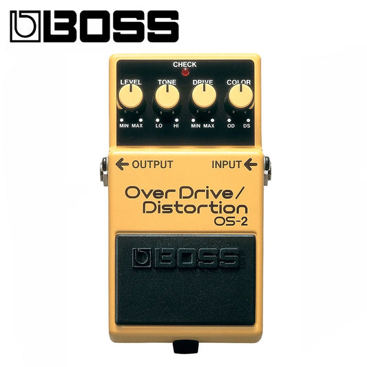 Pedal Overdrive/ Distortion Boss OS-2 - Pedal + Palhetas, Pano de Polir e Enrolador de Cordas - Pedais