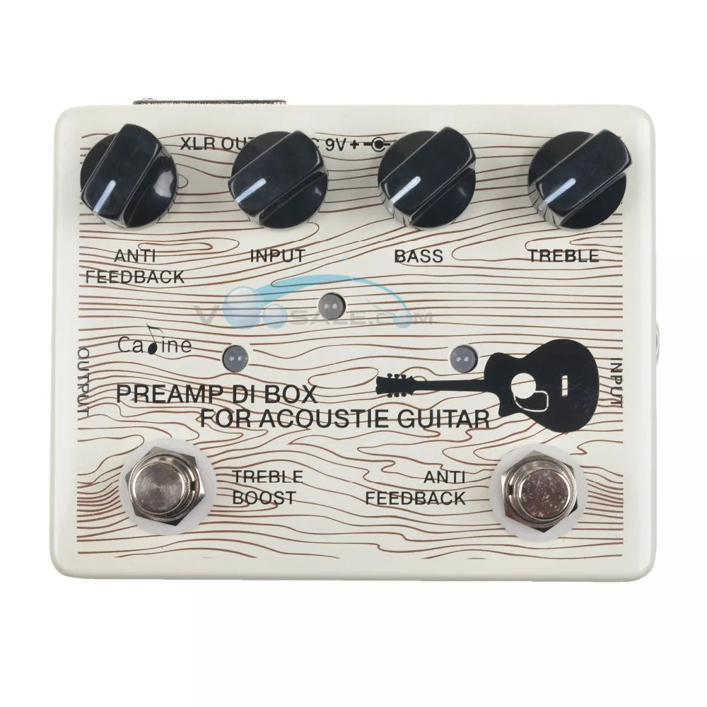 DI Box para Guitarra Acústica Caline CP-67 – Pedal de Efeito com True Bypass, 9V - Pedais