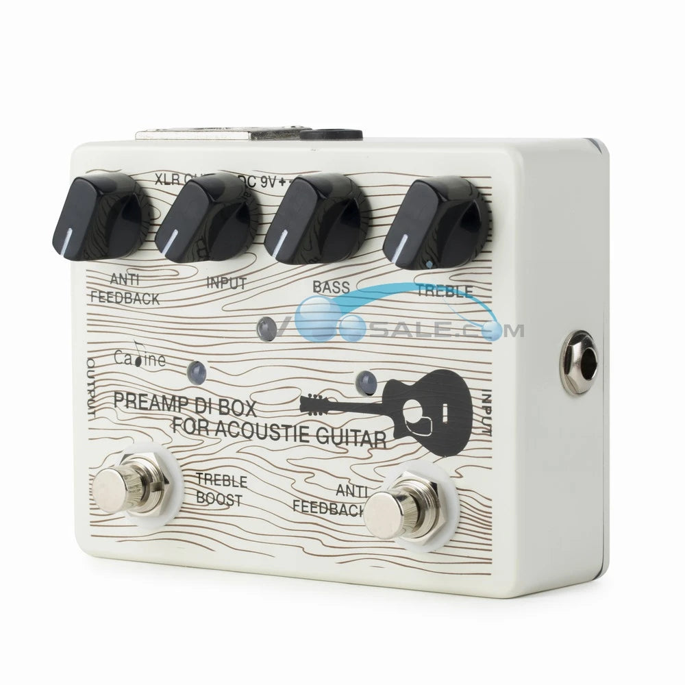 DI Box para Guitarra Acústica Caline CP-67 – Pedal de Efeito com True Bypass, 9V - Pedais