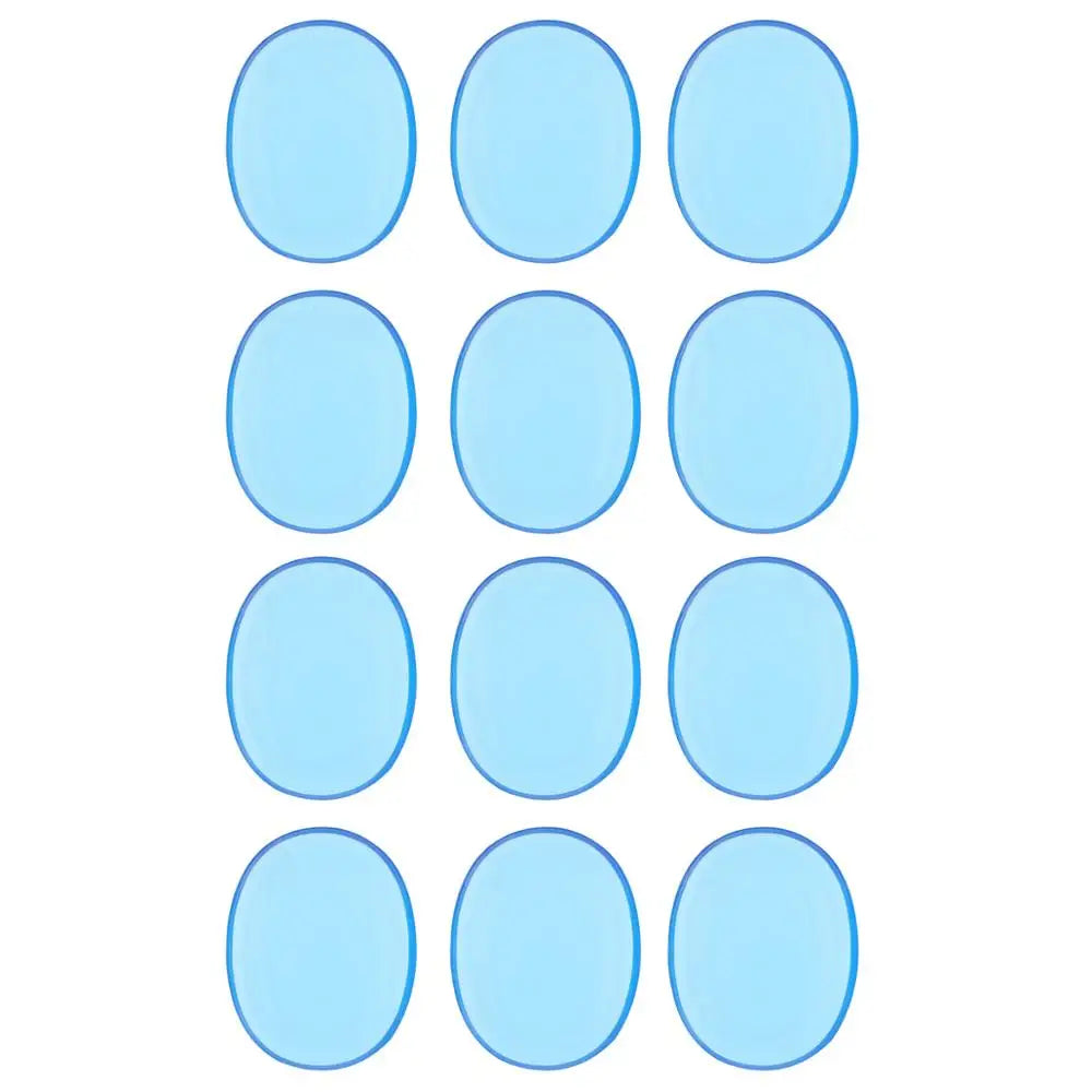 6/12/24 Pçs Almofada de Mudo para Bateria Silicone Transparente - Jazz Snare Drum Muffler 3 Cores Opcionais - Acessórios percussão