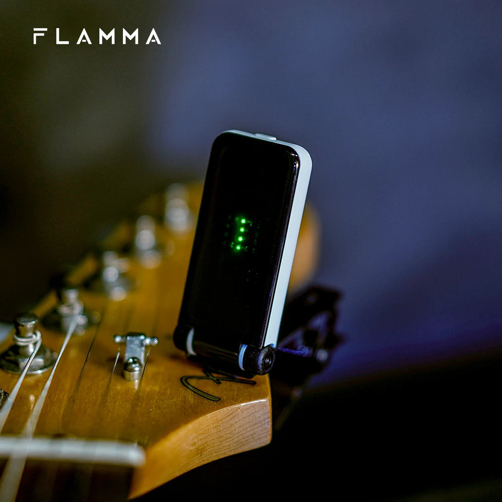 Afinador Clip-On FLAMMA FT01 - Guitarra, Violão, Baixo, Ukulele e Todos os Instrumentos