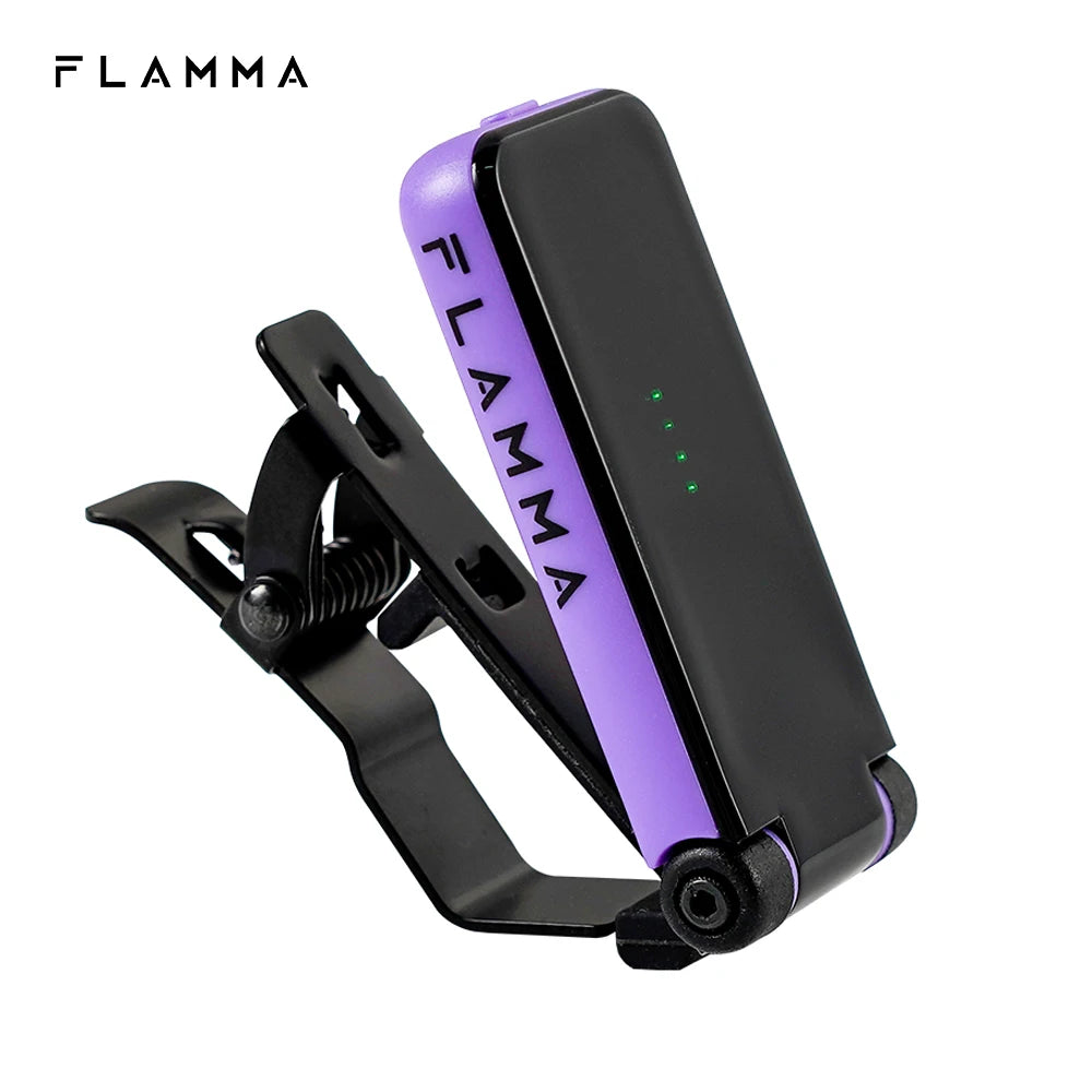 Afinador Clip-On FLAMMA FT01 - Guitarra, Violão, Baixo, Ukulele e Todos os Instrumentos