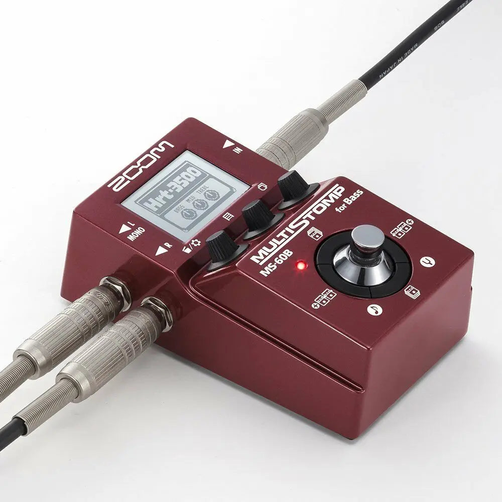 Pedal Multiefeito ZOOM MS-70CDR - Chorus, Delay, Reverb para Guitarra e Baixo - Stompbox Integrado MS50G/MS60B - Pedais