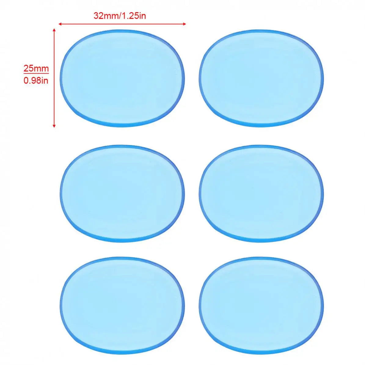 6/12/24 Pçs Almofada de Mudo para Bateria Silicone Transparente - Jazz Snare Drum Muffler 3 Cores Opcionais - Acessórios percussão