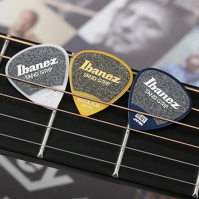 Palhetas de Guitarra Ibanez Grip Wizard Series Sand Grip Antiderrapante 0.8/1.0/1.2mm - Acessórios cordas