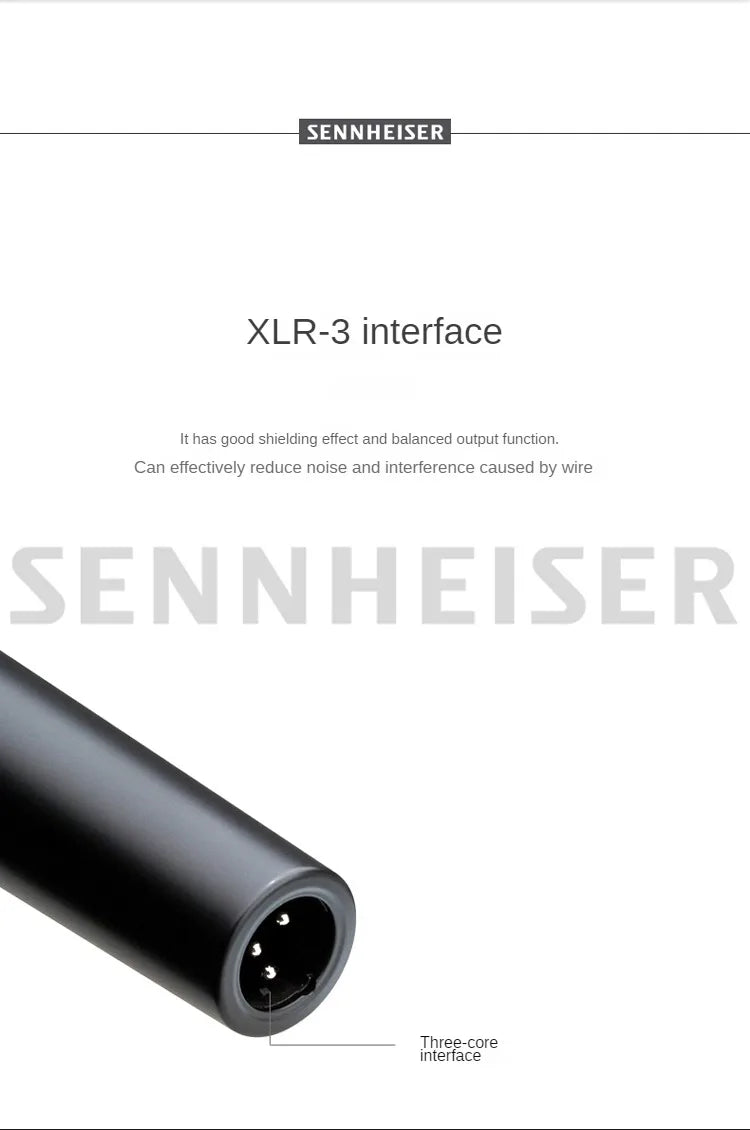 Microfone Profissional Sennheiser e945 - Dinâmico Supercardioide - Microfones