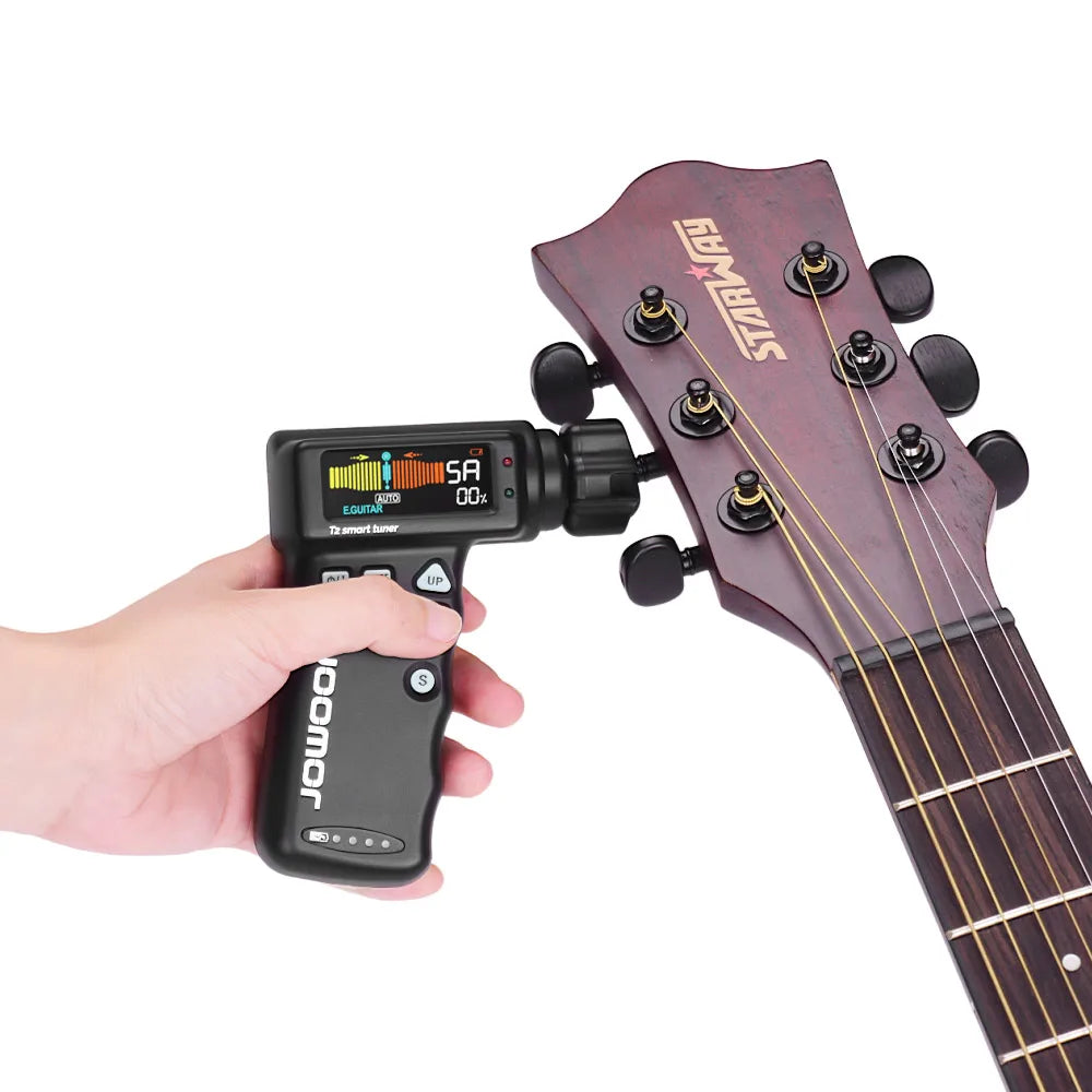 Afinador Inteligente para Guitarra JOWOOM T2 - Pega Cordas, Afinador Cromático e Recarregável - Acessórios cordas Ferramentas
