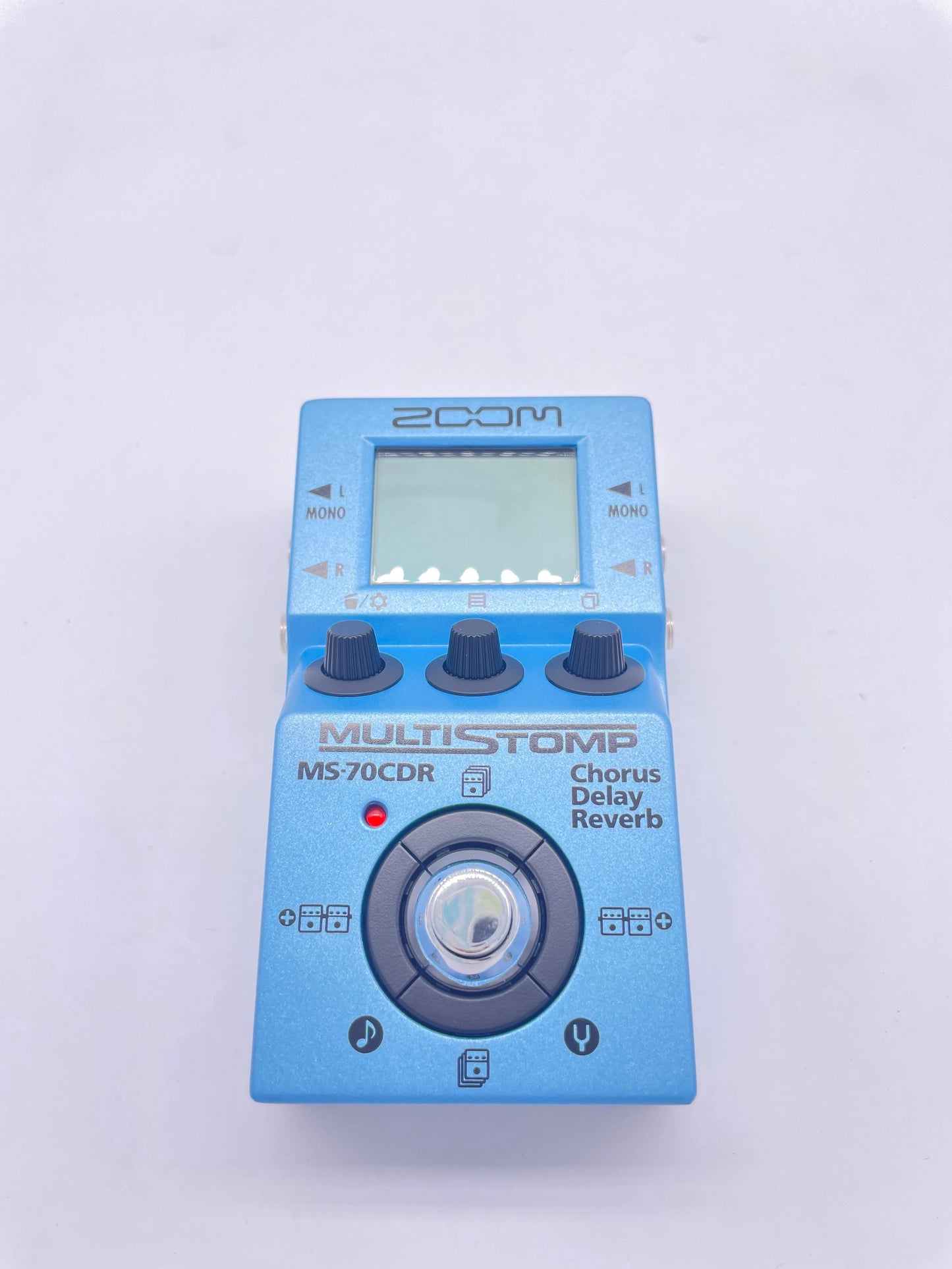 Pedal Multiefeito ZOOM MS-70CDR - Chorus, Delay, Reverb para Guitarra e Baixo - Stompbox Integrado MS50G/MS60B - Pedais