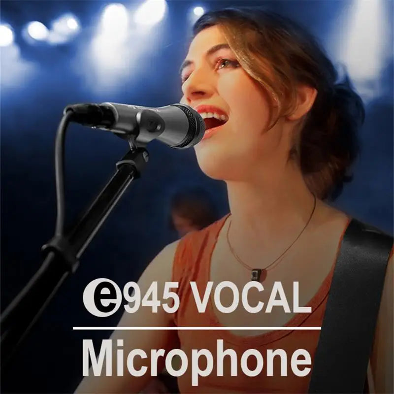 Microfone Profissional Sennheiser e945 - Dinâmico Supercardioide - Microfones