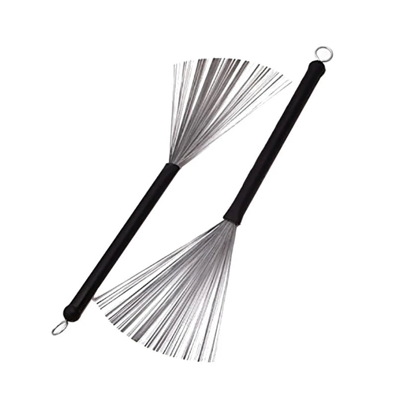 Escova de Tambor Retrátil com Fio de Aço 32cm e Cabo de Plástico - Acessórios Percussão