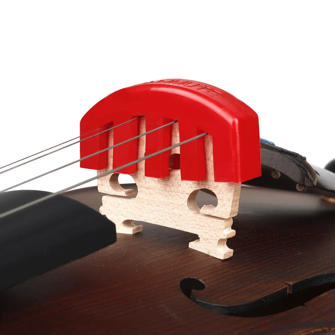 Mute de Borracha para Violino 4/4 3/4 1/2 - Silenciador para Prática, Acessórios para Cordas e Luthier de Violino - Acessórios cordas