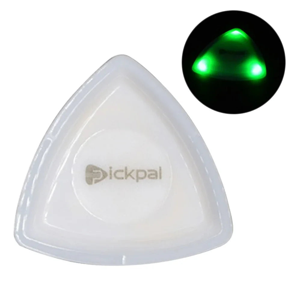 1 ou 2 Peças de Palhetas LED Médias - Plástico com Plectro de Alta Sensibilidade para Baixo e Guitarra - Acessório para cordas