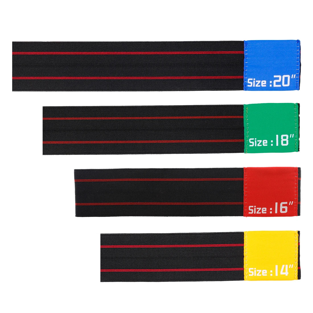 Kit com 4 Tiras de Mute para Prato de Bateria, Elástico, 14/16/18/20 Polegadas - Acessórios de Percussão
