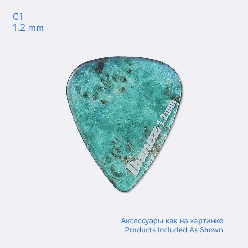 Palhetas de Guitarra Ibanez Série Kaleidoscope - Plectros Transparentes 1.0/1.2 mm - Acessórios Cordas