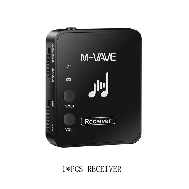 M-WAVE M8 WP-10 Sistema de Transmissão e Recepção sem Fio 2.4G para Monitor de Fone de Ouvido Estéreo/Mono - Gravação e Streaming Musical - Periféricos Acessórios