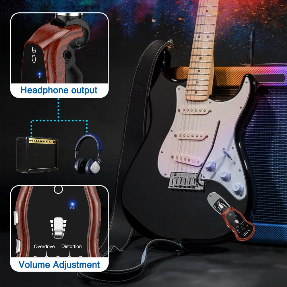 Mini Amplificador B6 Effector Bluetooth Recarregável para Guitarra Elétrica - Mini amplificador para estudo e Sintetizador com 5 Efeitos