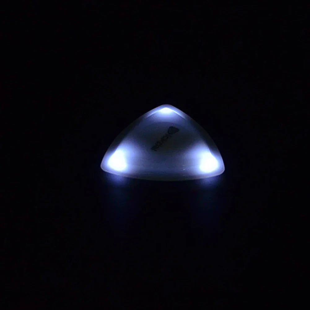 1 ou 2 Peças de Palhetas LED Médias - Plástico com Plectro de Alta Sensibilidade para Baixo e Guitarra - Acessório para cordas