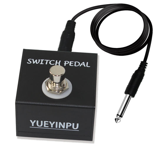 Pedal Footswitch single tap ou lock (Momentary ou Latch) - pedal com cabo 1/4" removível - Pedais