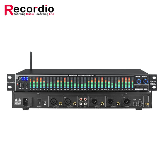 Equalizador Digital EQ31S de 31 Bandas - Conferências, Performances, Bar e Escola, Tuner de Graves, Redução de Ruído - Periféricos