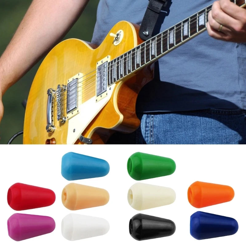 Kit com 5 Peças de Botões de Substituição para Chave de 3 ou 5 Vias de Guitarra - Plástico para Seletores de Captadores de Guitarra Elétrica - Acessórios cordas