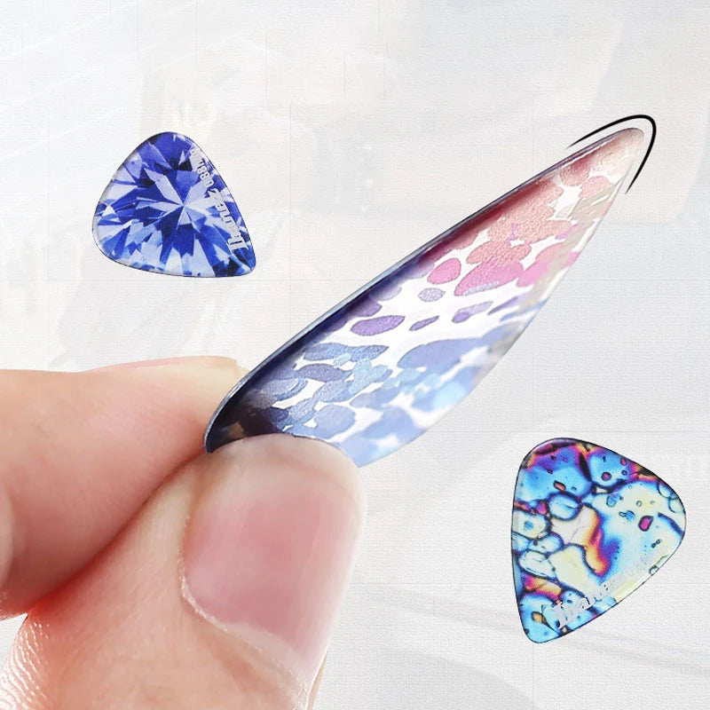 Palhetas de Guitarra Ibanez Série Kaleidoscope - Plectros Transparentes 1.0/1.2 mm - Acessórios Cordas
