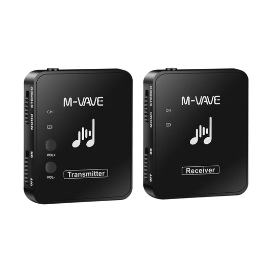 M-WAVE M8 WP-10 Sistema de Transmissão e Recepção sem Fio 2.4G para Monitor de Fone de Ouvido Estéreo/Mono - Gravação e Streaming Musical - Periféricos Acessórios