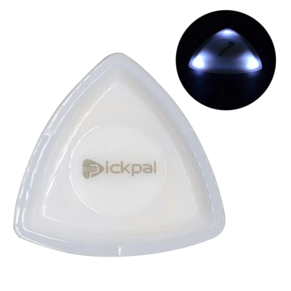 1 ou 2 Peças de Palhetas LED Médias - Plástico com Plectro de Alta Sensibilidade para Baixo e Guitarra - Acessório para cordas