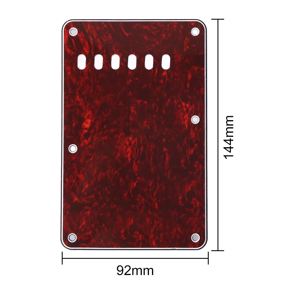 Placa traseira de Tremolo para Guitarra Elétrica com 6 Furos - Acessórios cordas