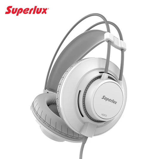Fones de Ouvido Profissionais Superlux HD672 - Leves, Semi-Abertos e Over-Ear para Apreciação Musical - Áudio e Gravação