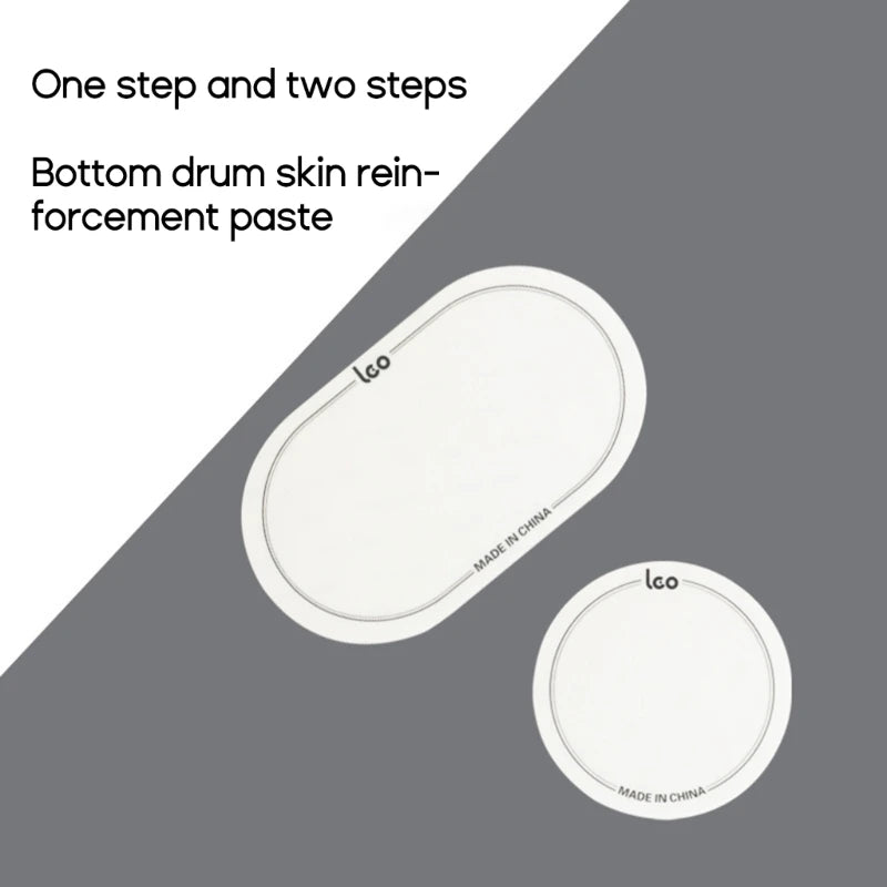 2 Pçs Protetor de Pele de Bumbo para Pedal Duplo/Singular - Acessórios Percussão