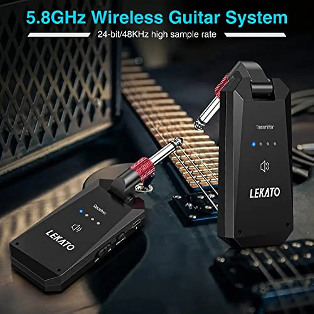 Transmissor e Receptor 5.8GHz com 4 Canais - Sistema Wireless LEKATO WS-90 - Acessórios cordas