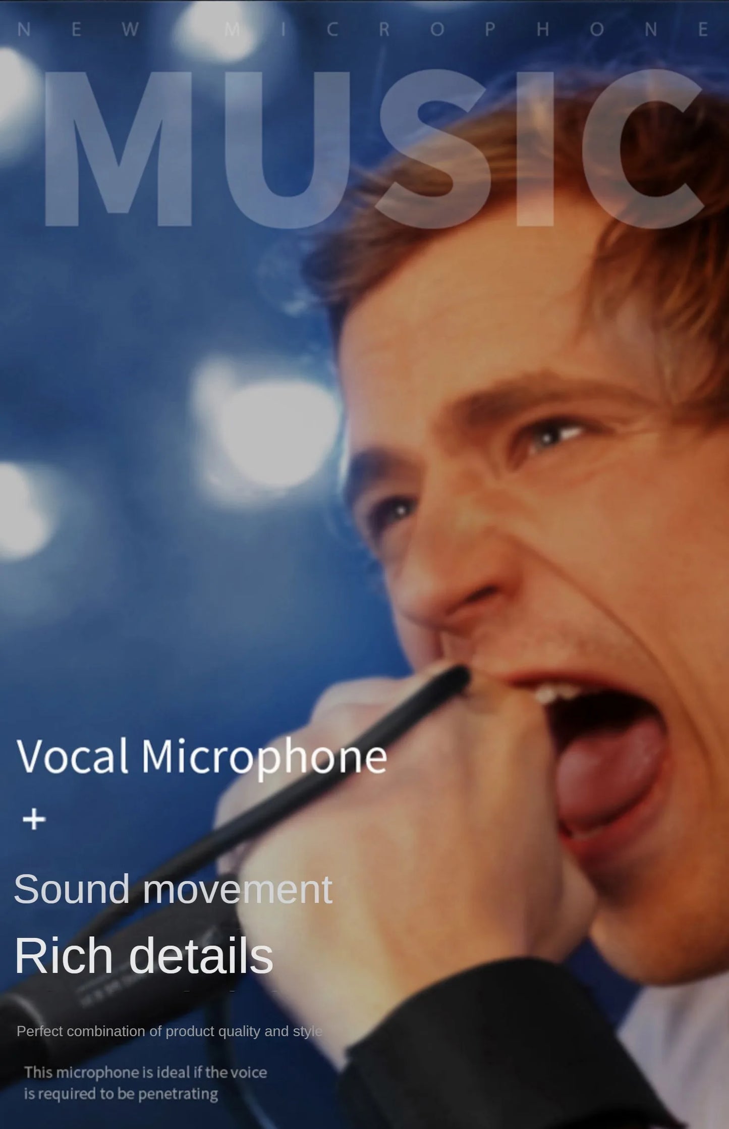 Microfone Profissional Sennheiser e945 - Dinâmico Supercardioide - Microfones