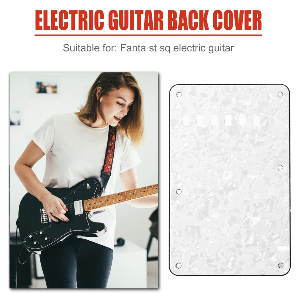 Placa traseira de Tremolo para Guitarra Elétrica com 6 Furos - Acessórios cordas