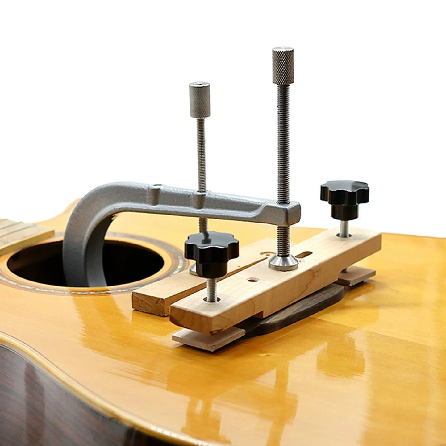 Grampo para Ponte de Guitarra Acústica - Ferramenta para Luthier, Instalação e Reparação de Ponte, Grampo de Pressão para Luthier