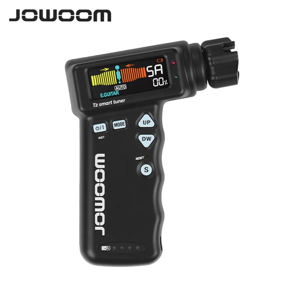 Afinador Inteligente para Guitarra JOWOOM T2 - Pega Cordas, Afinador Cromático e Recarregável - Acessórios cordas Ferramentas