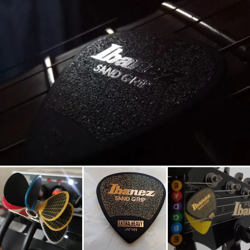 Palhetas de Guitarra Ibanez Grip Wizard Series Sand Grip Antiderrapante 0.8/1.0/1.2mm - Acessórios cordas