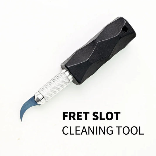 Ferramenta para Limpeza de Ranhura de Traste de Guitarra - Reparação de Trastes e Manutenção de Escala para Guitarras Elétricas e Acústicas - Ferramentas
