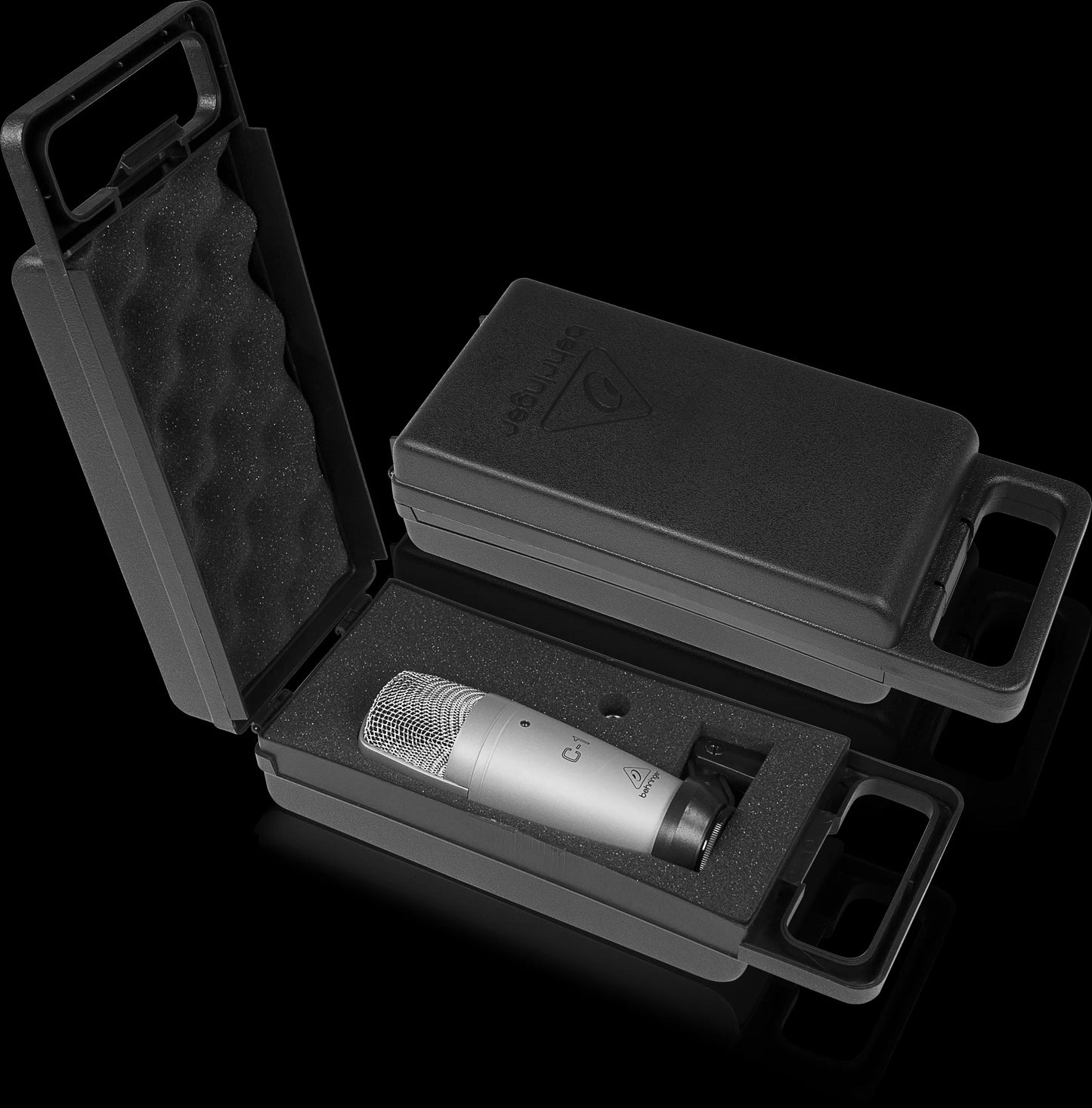 Microfone Condensador Behringer C-1 - USB com Suporte Articulado para Estúdio - Ideal para Gravação Digital e Podcasting - Microfones