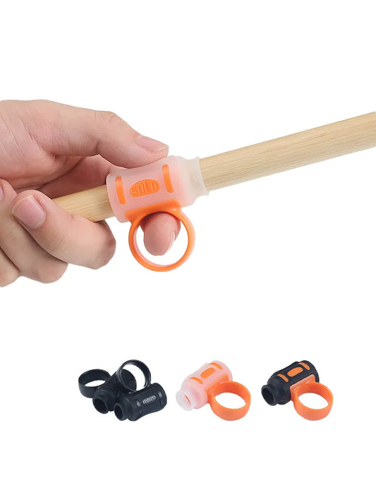 Par de Acessórios Antiderrapantes de Silicone para Baquetas - Treinador de Baquetas para Iniciantes, Compatível com Baquetas 5A/7A - Acessórios Percussão