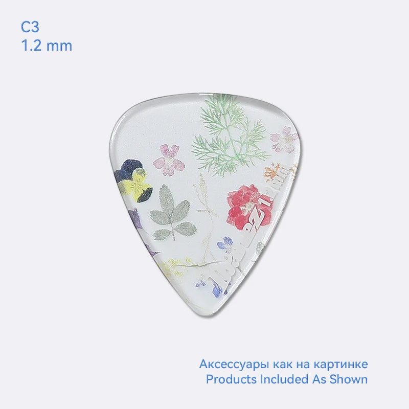 Palhetas de Guitarra Ibanez Série Kaleidoscope - Plectros Transparentes 1.0/1.2 mm - Acessórios Cordas