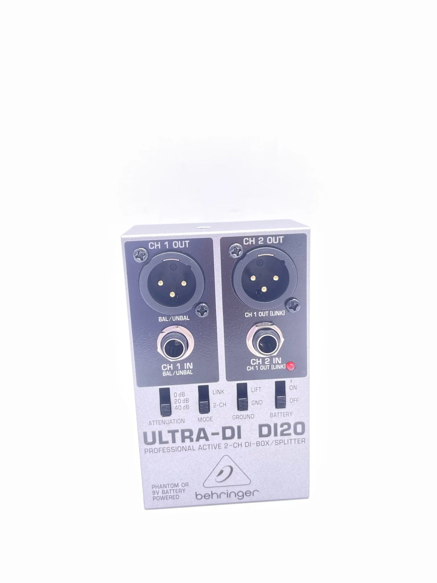 Direct Box Direta/Splitter Multiuso Behringer Ultra-DI DI20 - Função de Correspondência de Impedância e Sinal - Acessórios Auxiliares