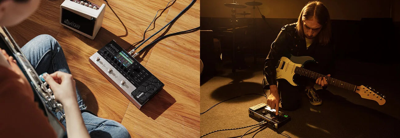 Pedaleira Donner Arena2000 para Guitarra - Modelagem de Amp, Efeitos Multi, Ciclo de Loop e 50 Modelos de Cab IR Integrados + 50 Slots para Carregar - Multiefeitos