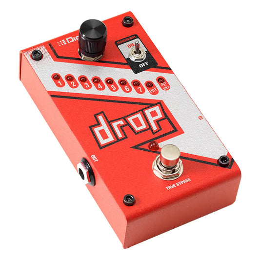 Pedal DIGITECH Drop - Pedal Polifônico Dedicado de Drop Tune com Interruptor Momentâneo/Com Latch - Pedais