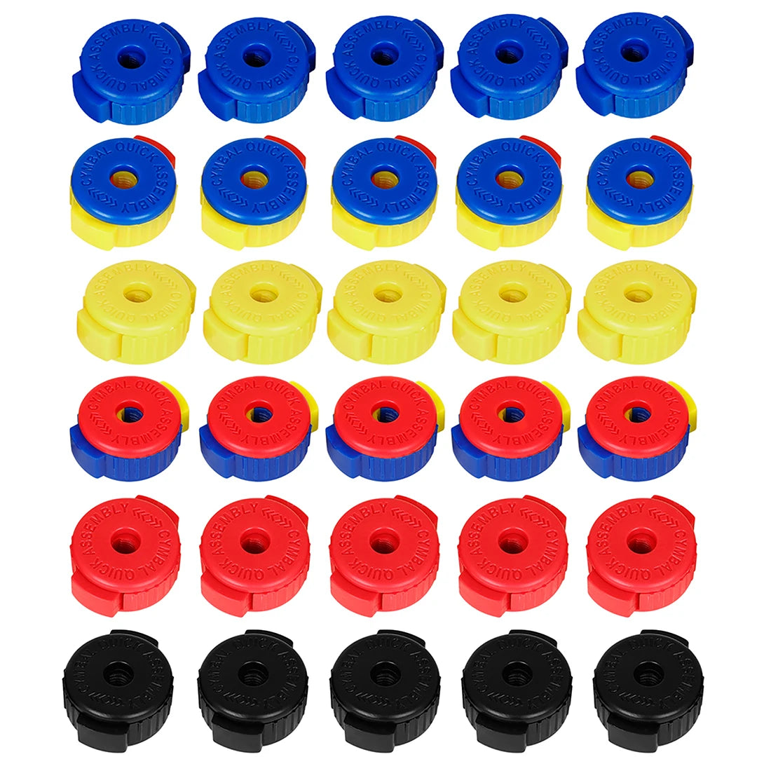 5 Pçs Botões de Desmontagem para Pratos de Bateria - Acessórios Percussão