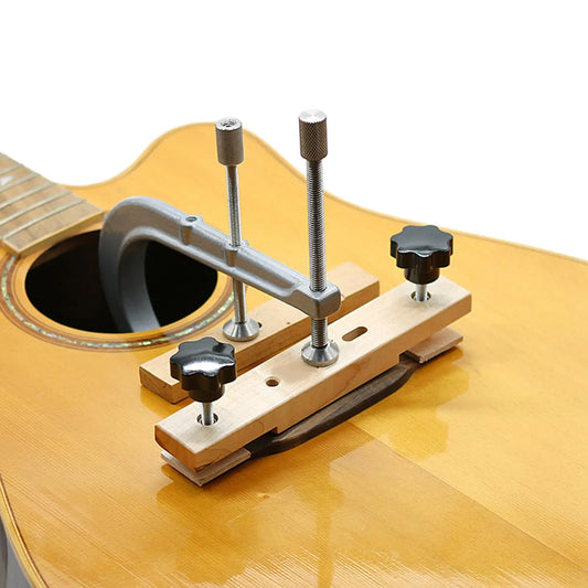 Grampo para Ponte de Guitarra Acústica - Ferramenta para Luthier, Instalação e Reparação de Ponte, Grampo de Pressão para Luthier