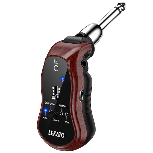 Mini Amplificador B6 Effector Bluetooth Recarregável para Guitarra Elétrica - Mini amplificador para estudo e Sintetizador com 5 Efeitos