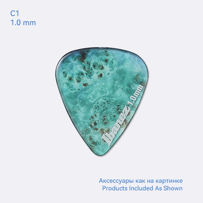 Palhetas de Guitarra Ibanez Série Kaleidoscope - Plectros Transparentes 1.0/1.2 mm - Acessórios Cordas