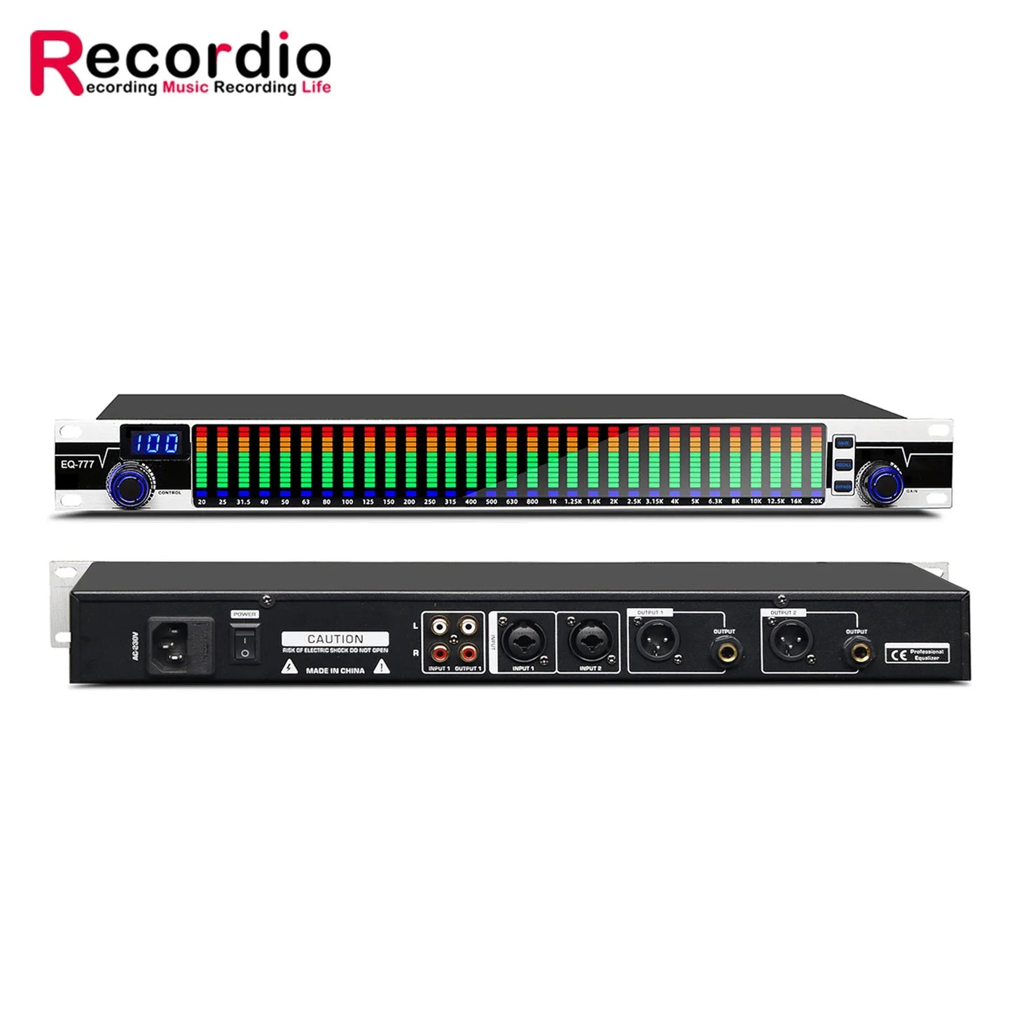 Equalizador Digital EQ31S de 31 Bandas - Conferências, Performances, Bar e Escola, Tuner de Graves, Redução de Ruído - Periféricos